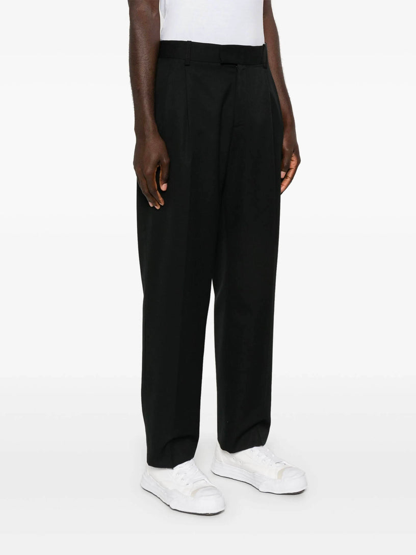 Logo-embroidered trousers