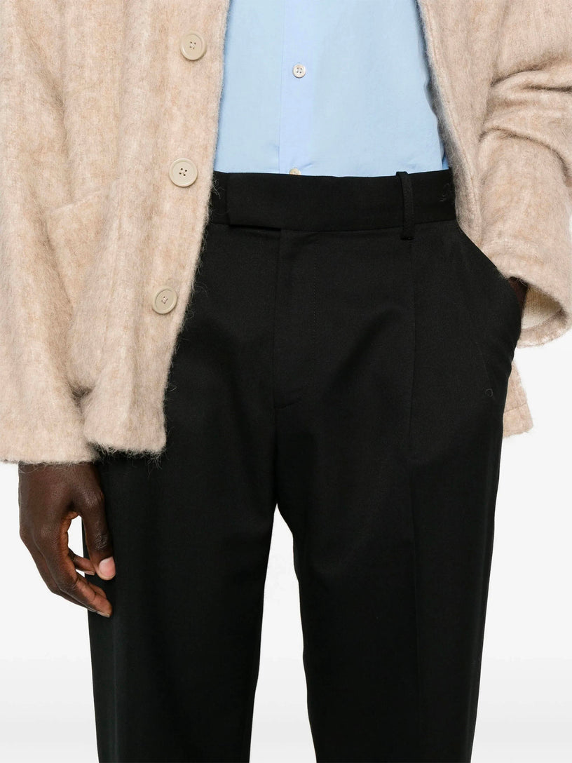 Logo-embroidered trousers