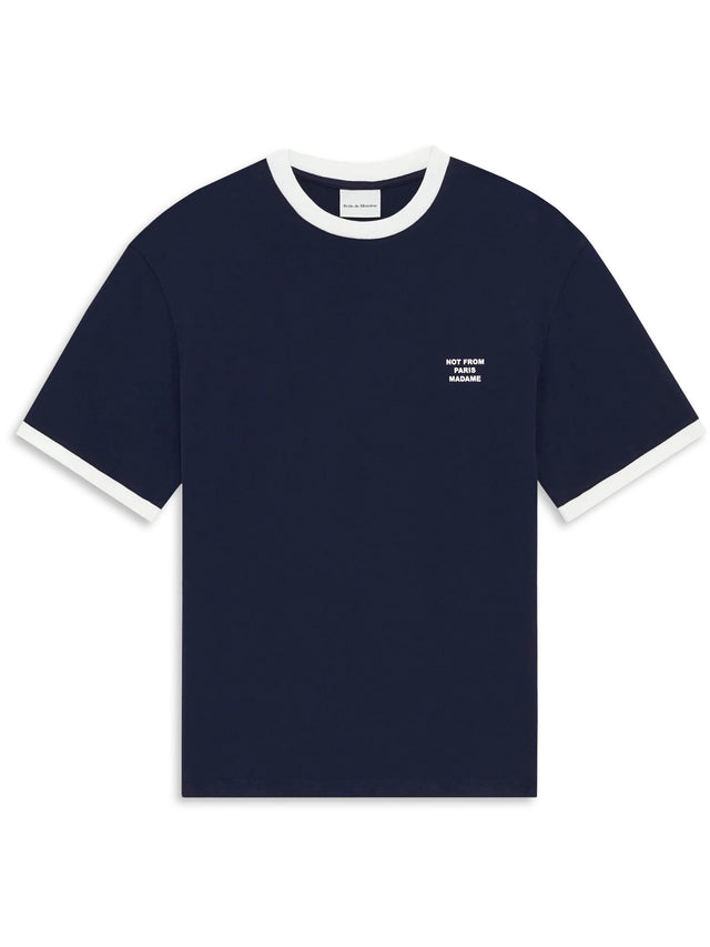 Contrasted Slogan T-shirt