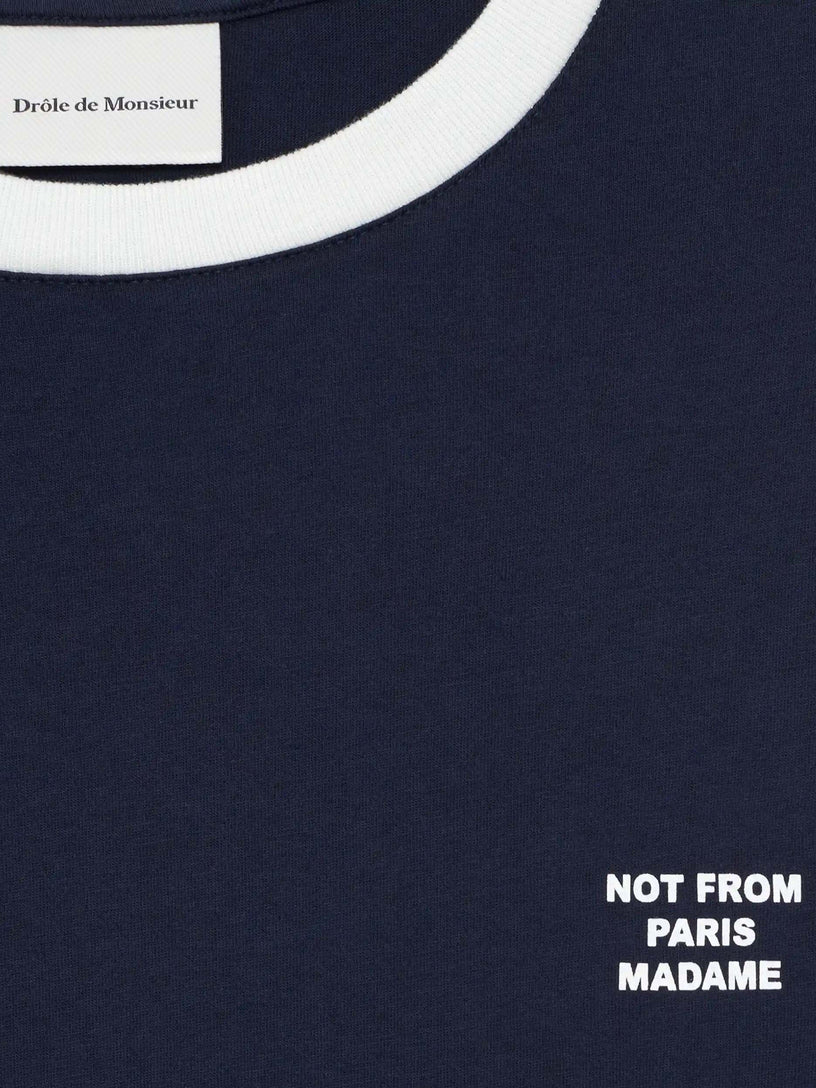 Contrasted Slogan T-shirt