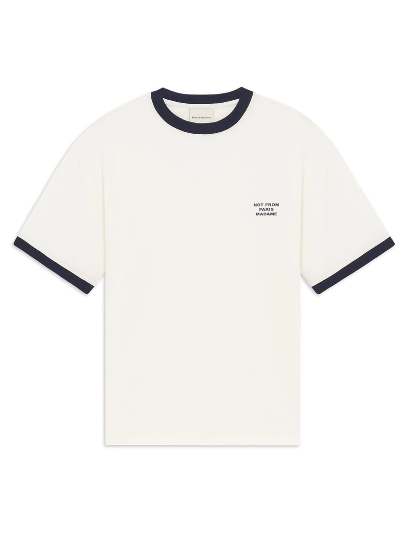Contrasted Slogan T-shirt