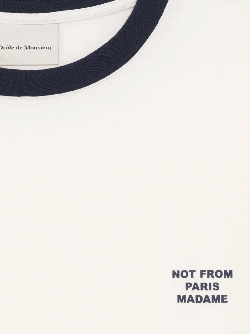 Contrasted Slogan T-shirt