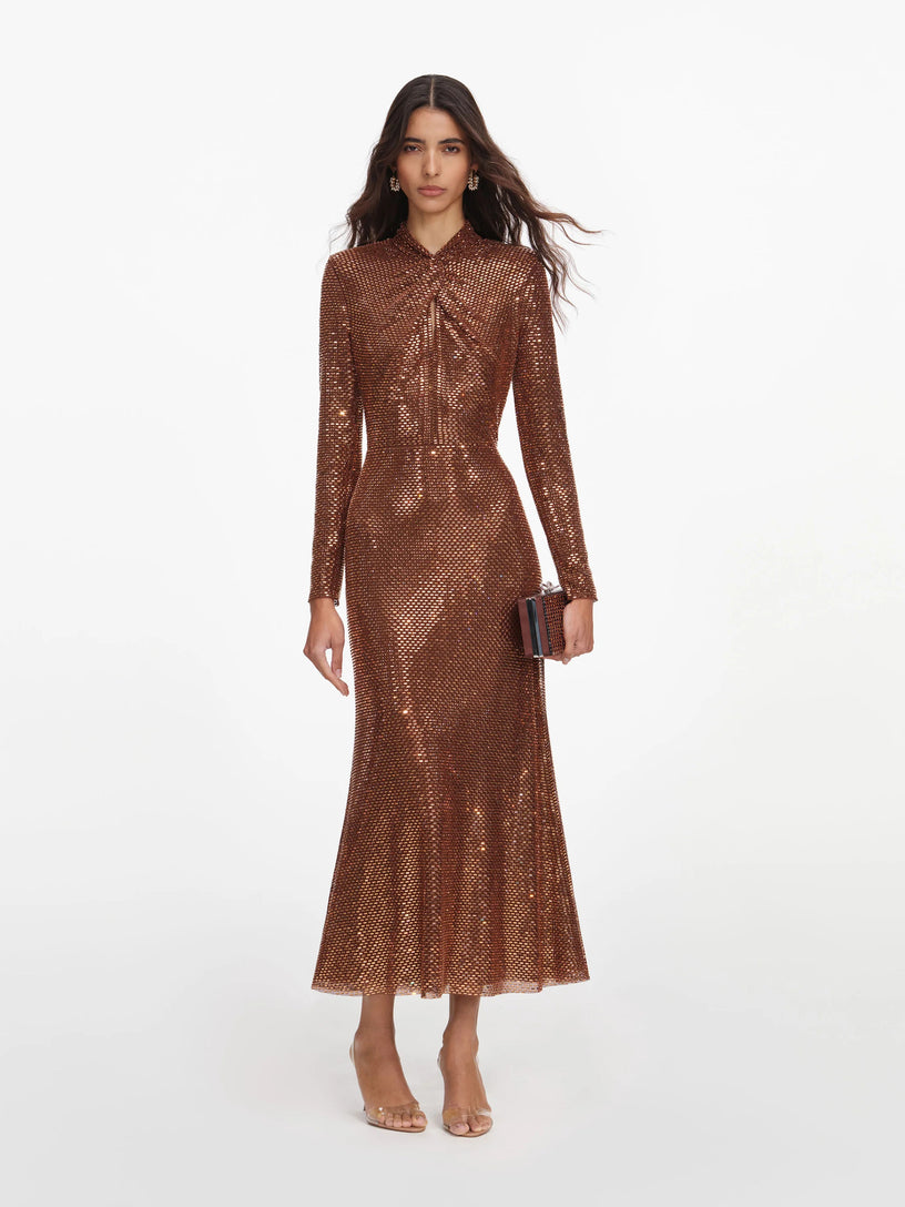 Rhinestone Midi Dress