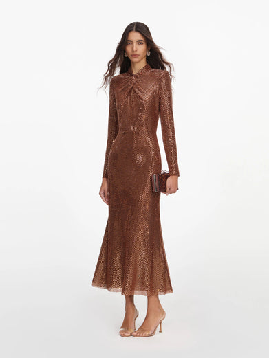 Rhinestone Midi Dress