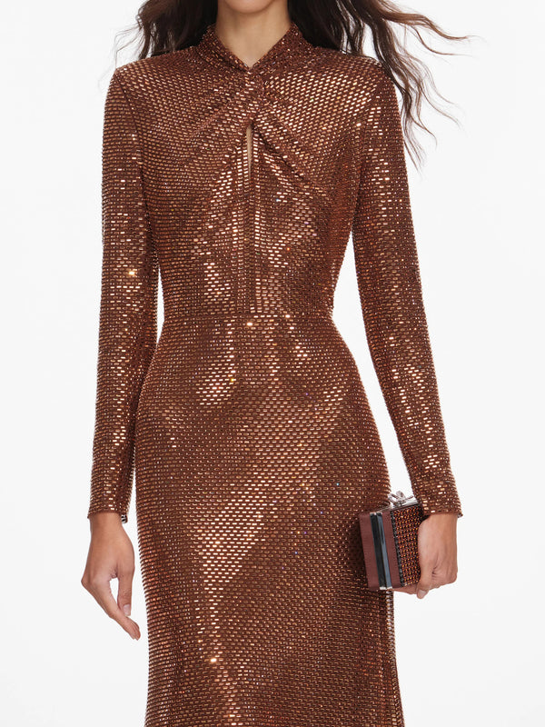 Rhinestone Midi Dress