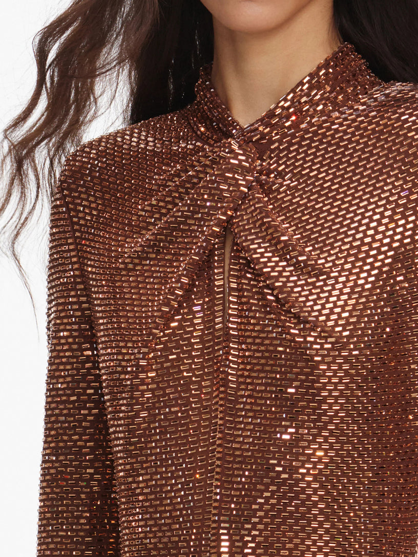 Rhinestone Midi Dress