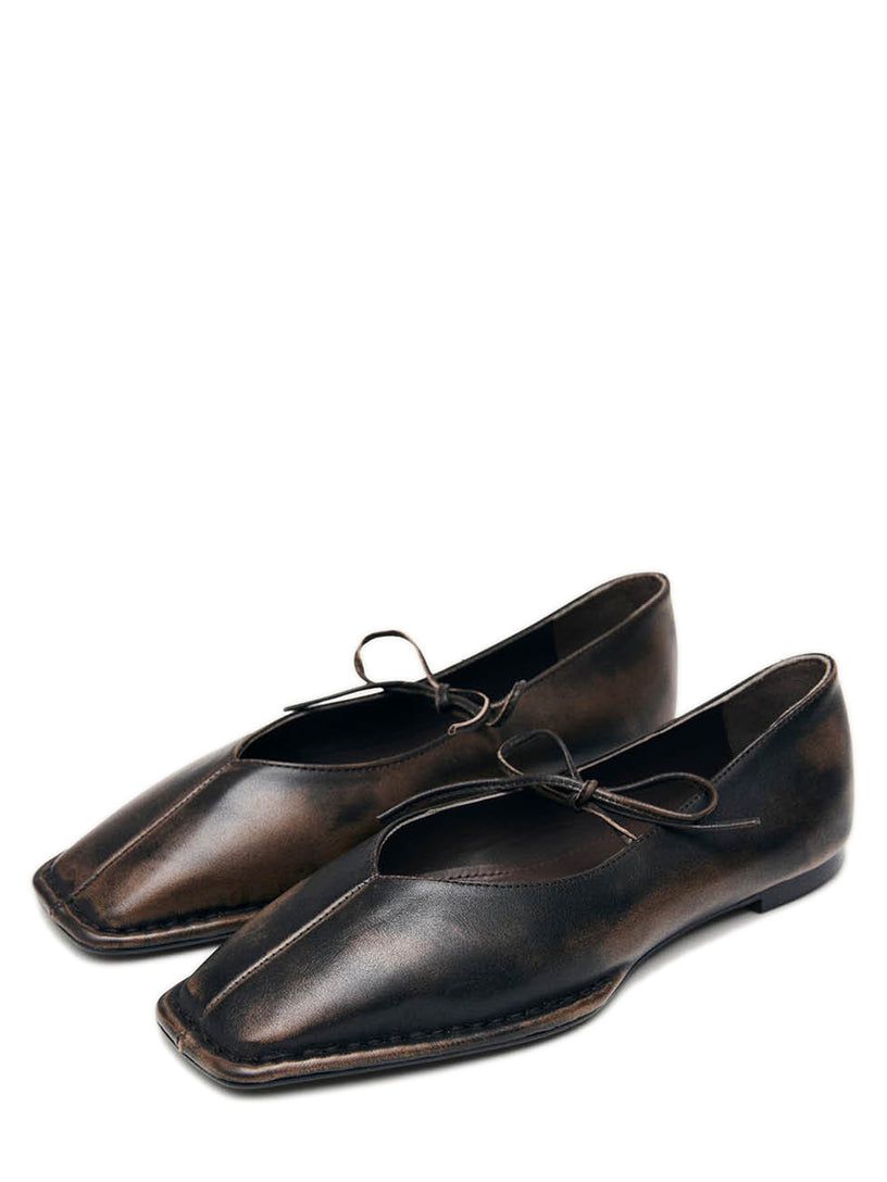 Sway Ballerine in Pelle Effetto Vintage