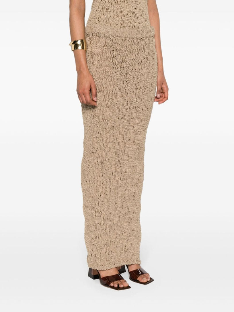 Cotton knit skirt