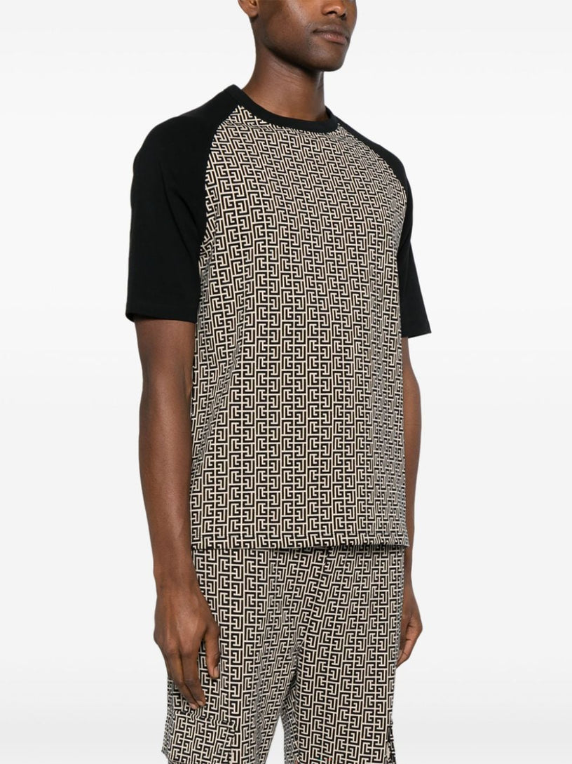 Monogram jacquard jersey T-shirt