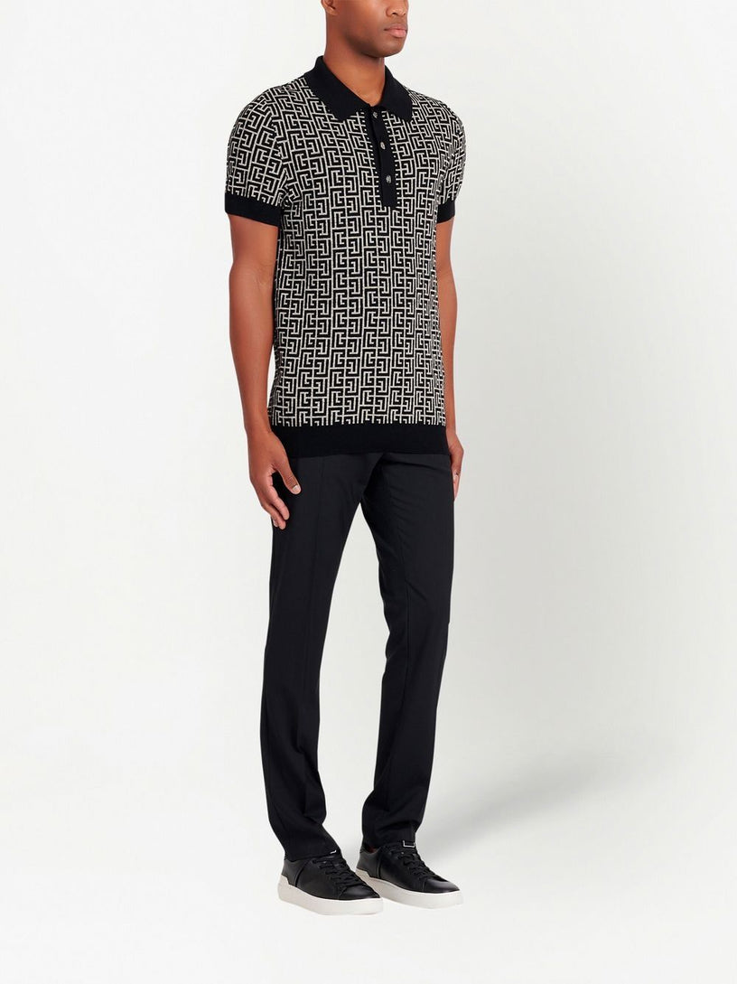 Monogrammed polo shirt
