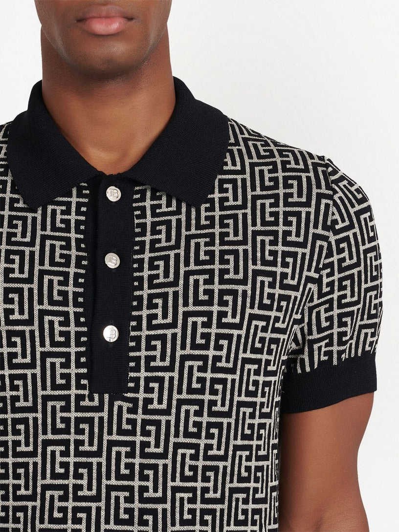 Monogrammed polo shirt