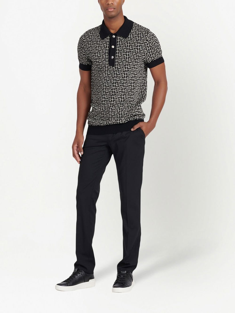 Monogrammed polo shirt