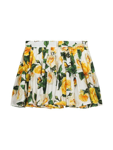 Skirt with Flower print