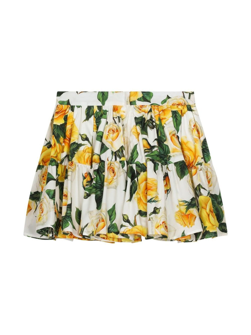 Skirt with Flower print