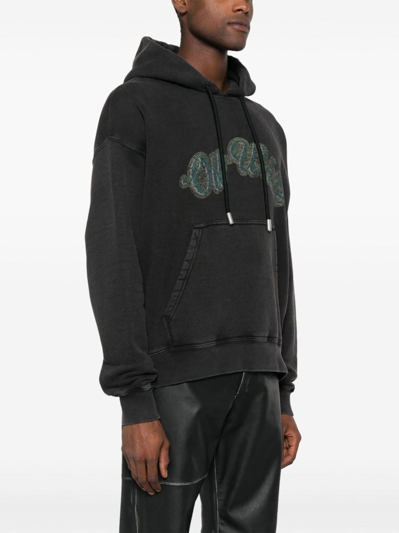 Skate sweatshirt with hood and Bacchus graphics