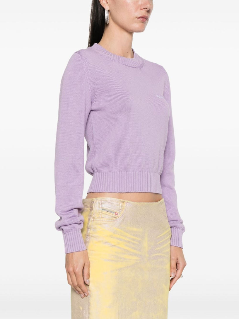 Knitted sweatshirt with logo
