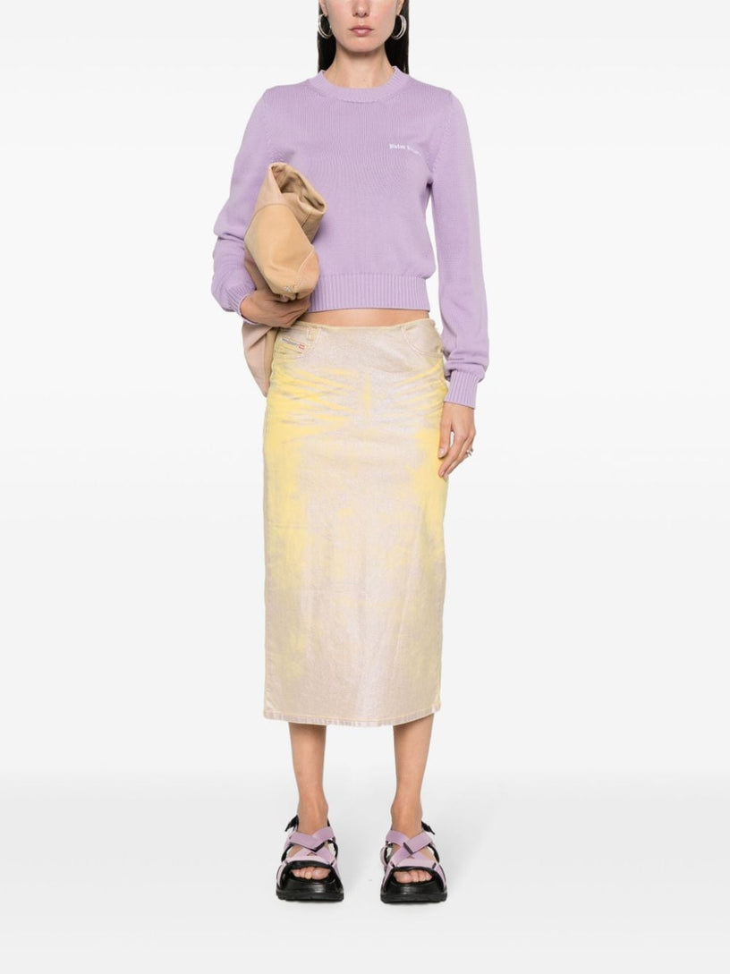 Knitted sweatshirt with logo