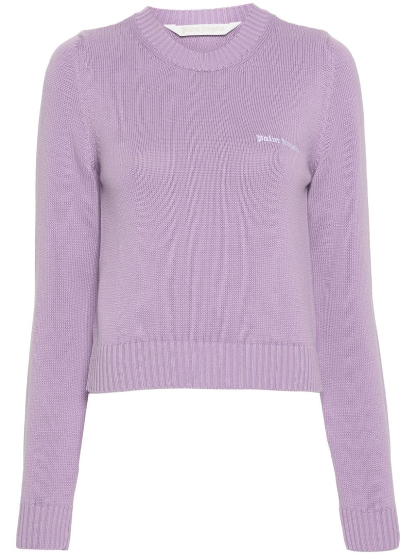 Knitted sweatshirt with logo