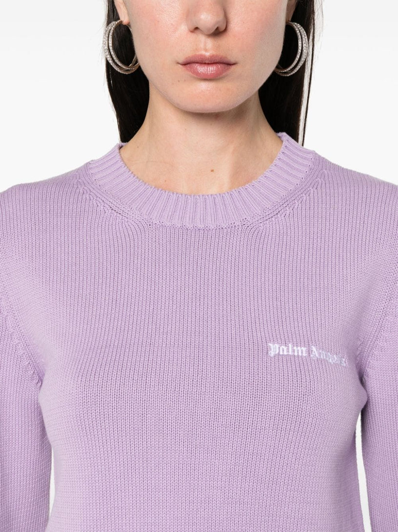 Knitted sweatshirt with logo