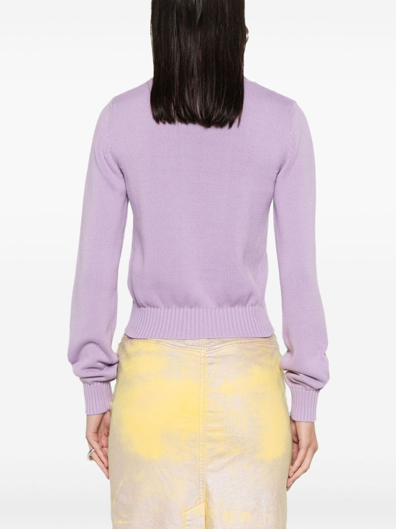 Knitted sweatshirt with logo