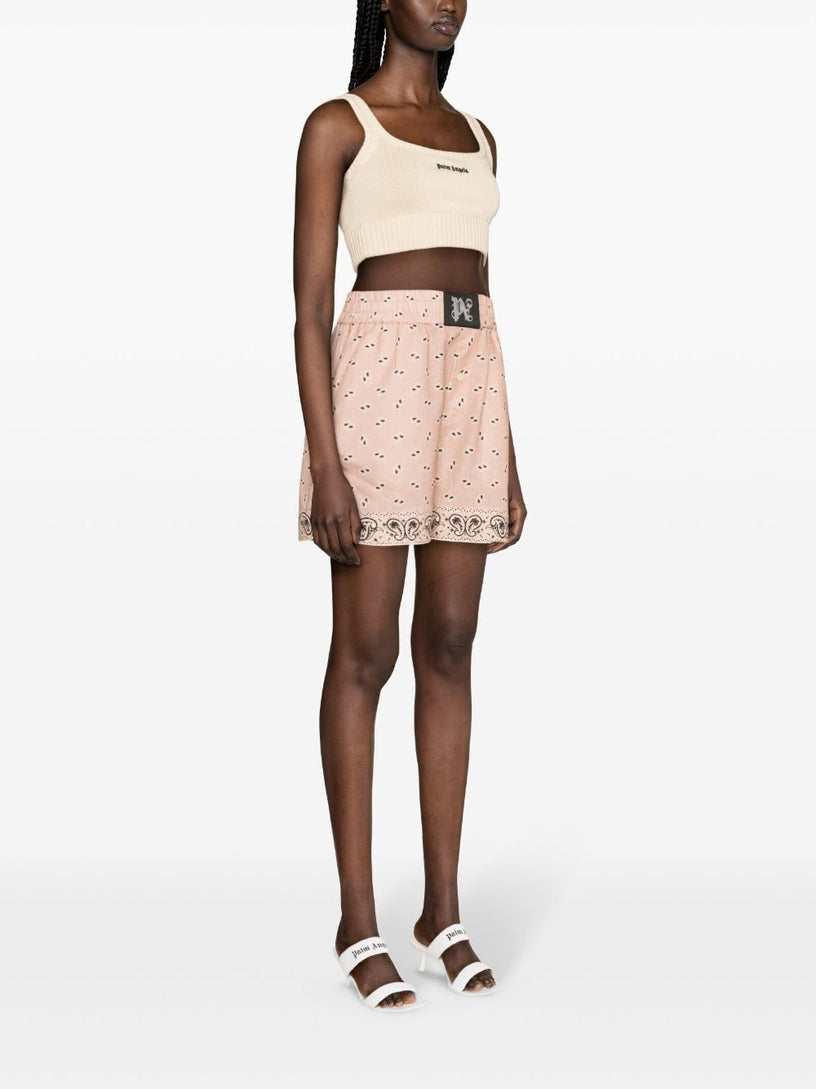 Knitted top with logo