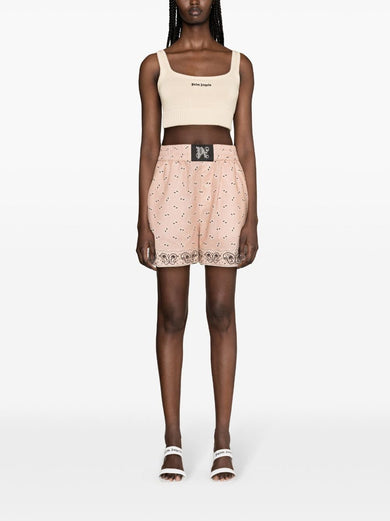 Knitted top with logo