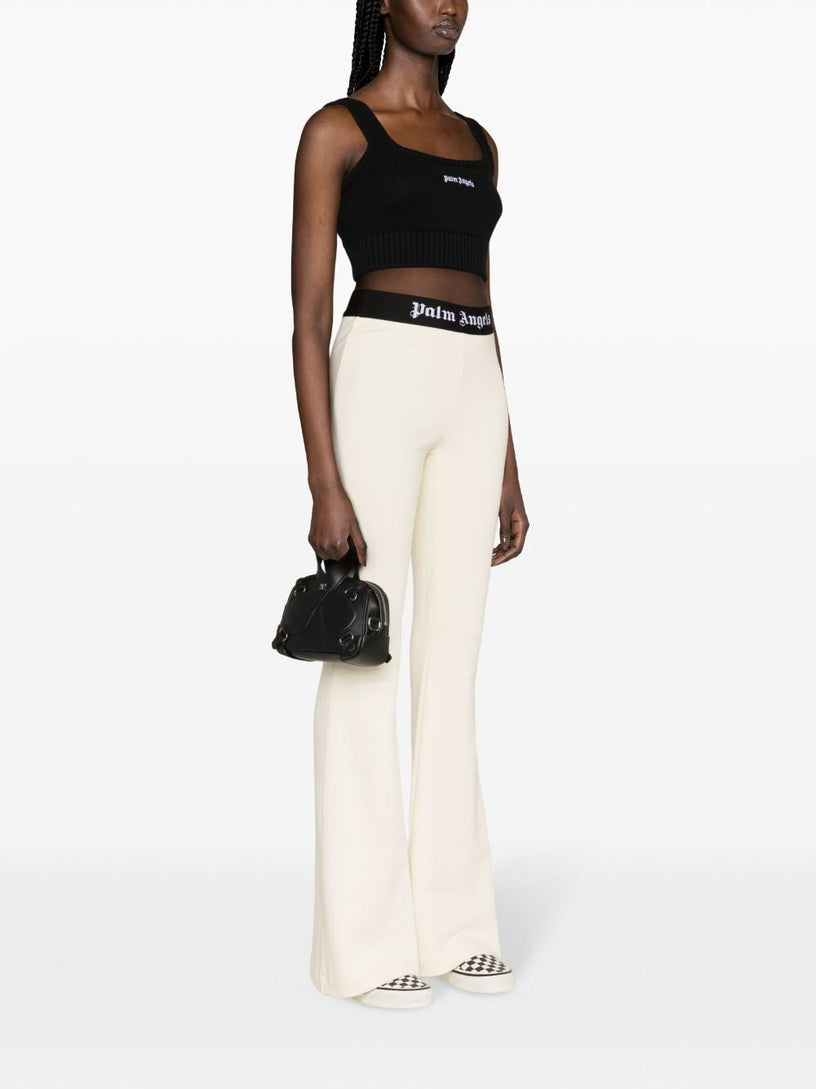Knitted top with logo