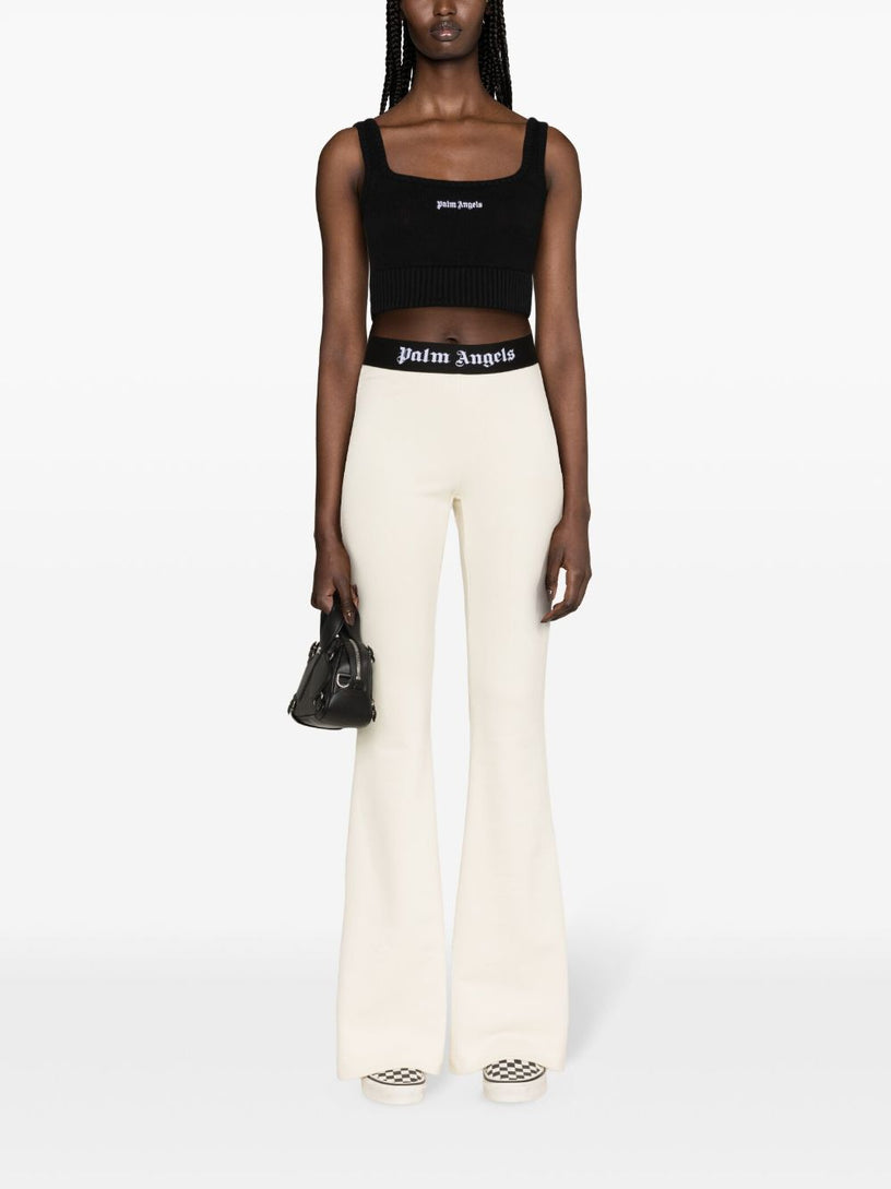 Knitted top with logo