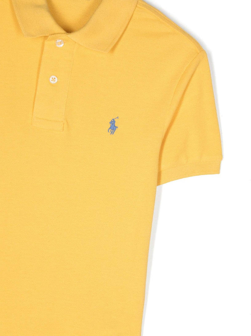 Slim Fit Cotton Mesh Polo Shirt