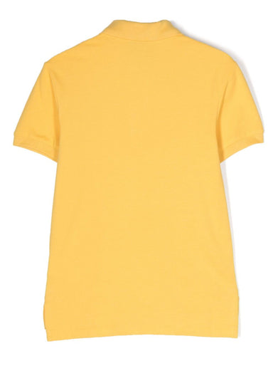 Slim Fit Cotton Mesh Polo Shirt