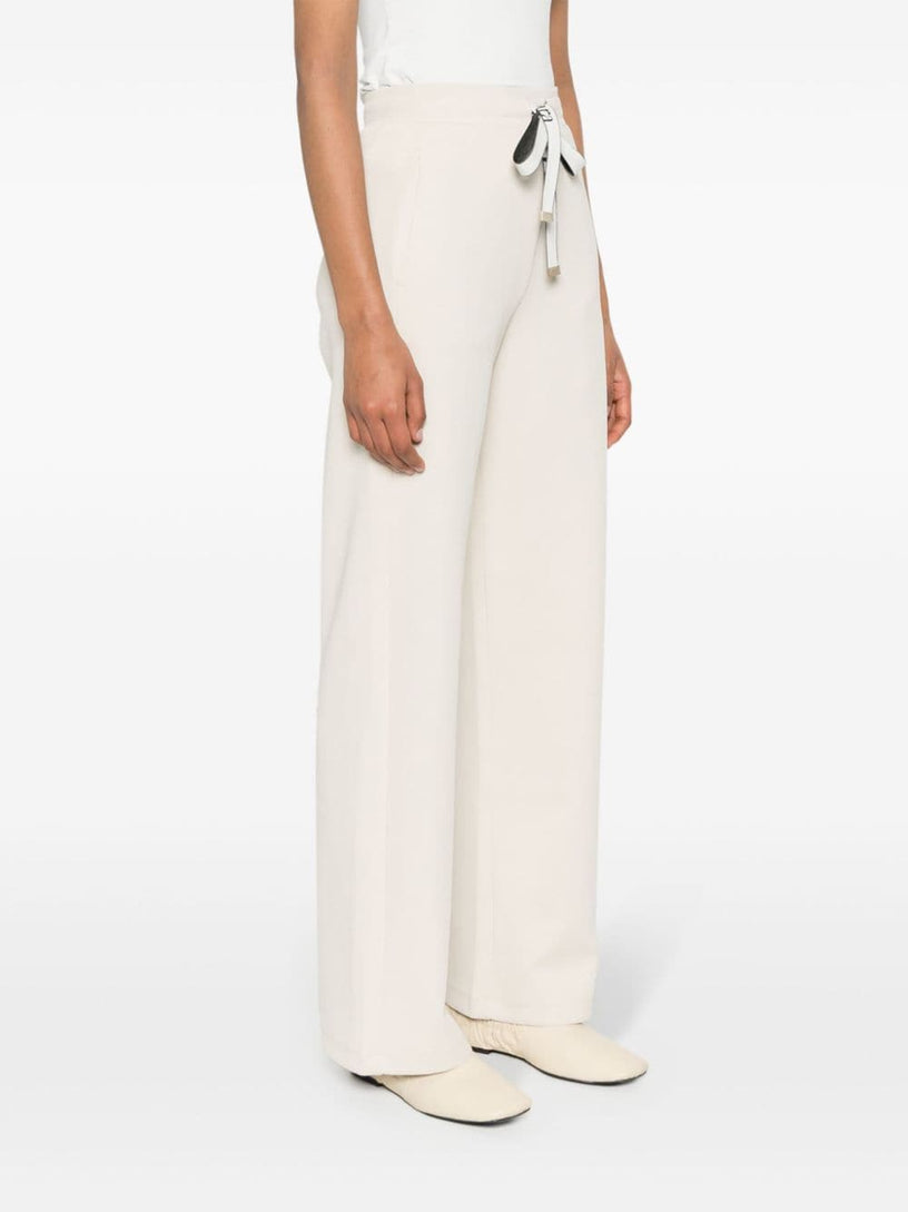 Fleece trousers with drawstring