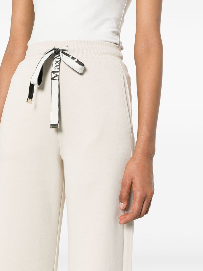 Fleece trousers with drawstring