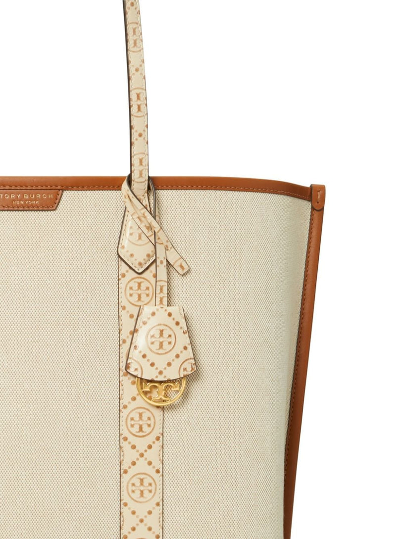 Perry shopping bag in canvas with three compartments