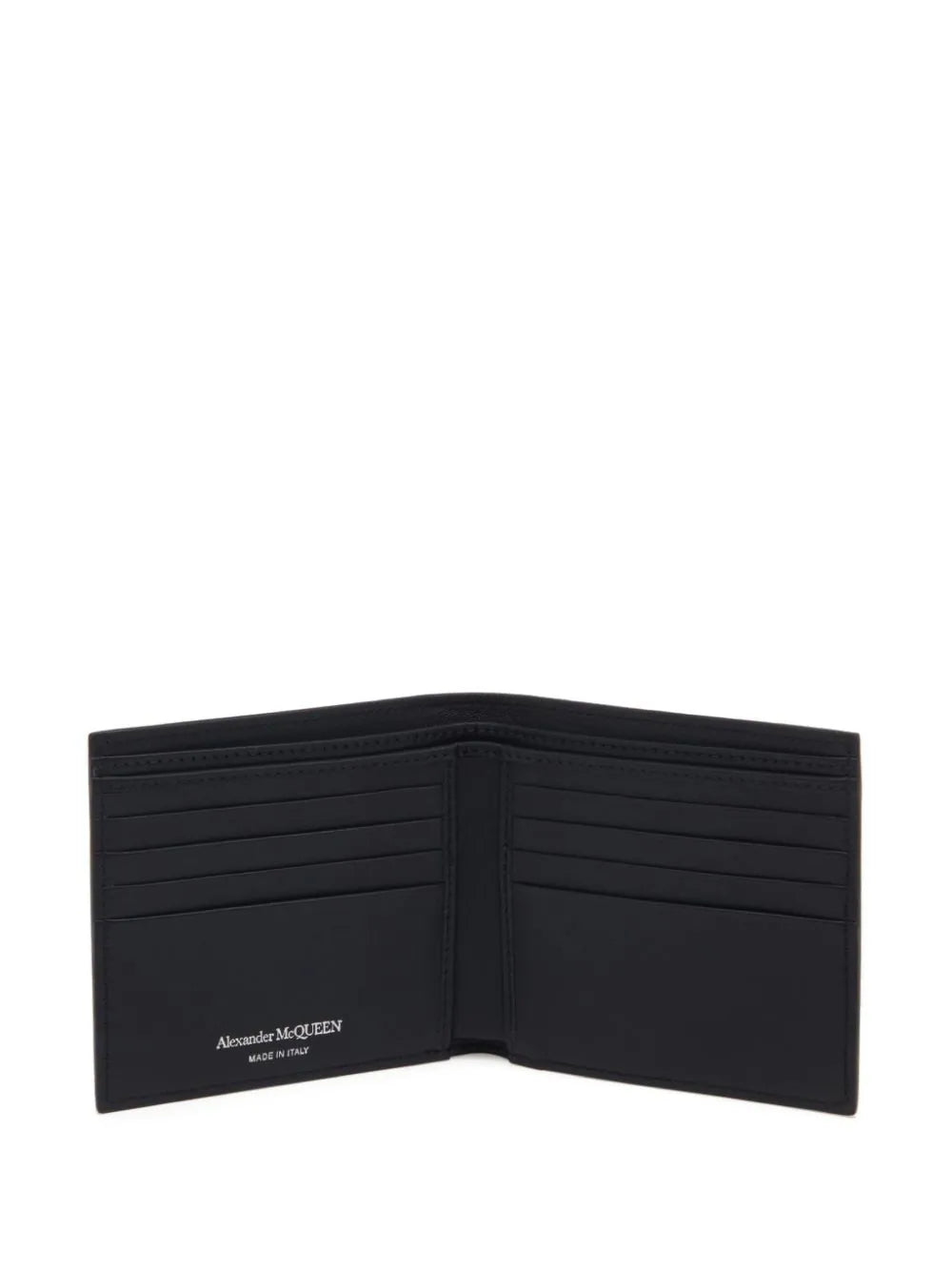 McQueen Graffiti bifold wallet in black