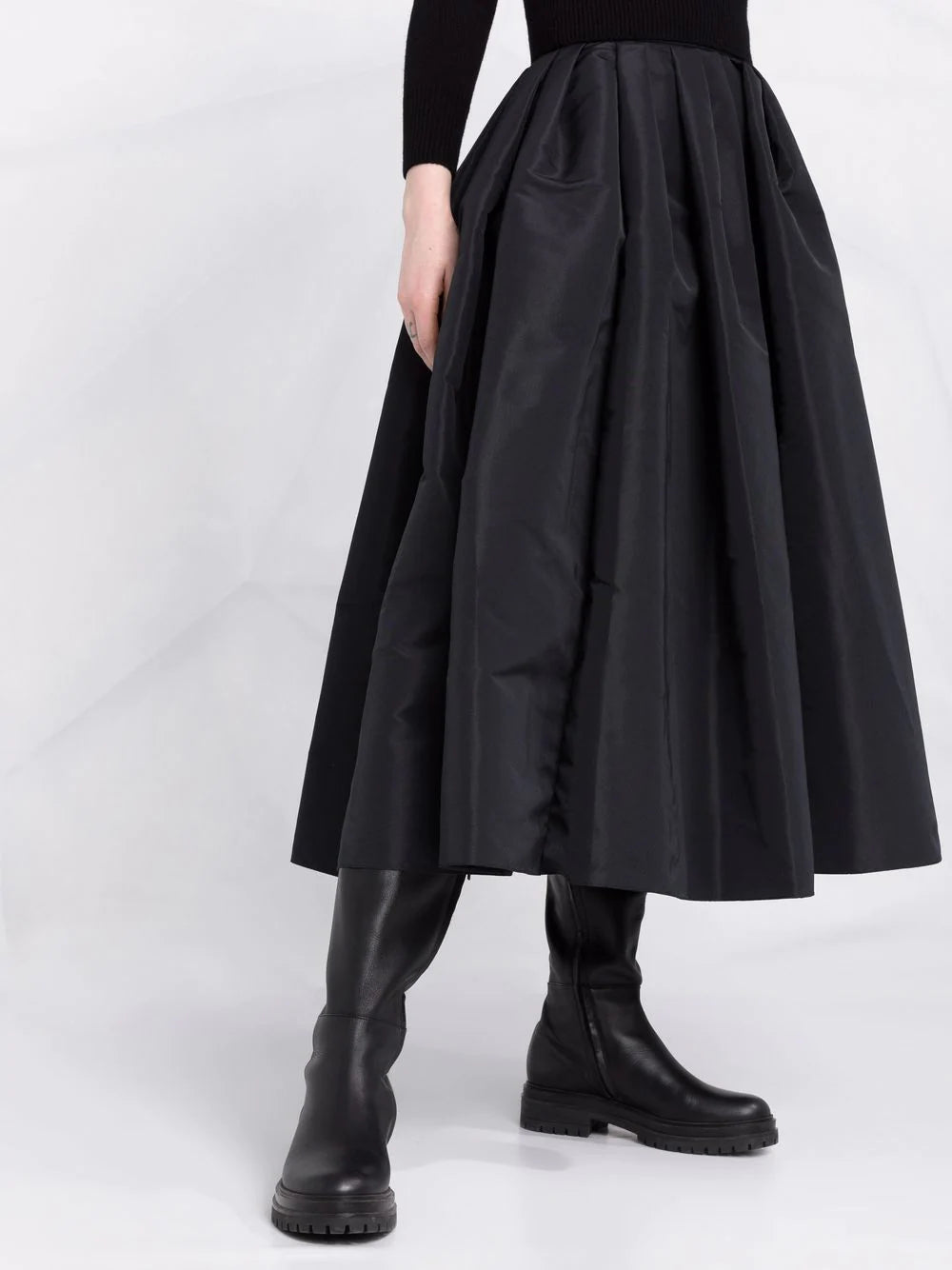 Gathered Midi Skirt