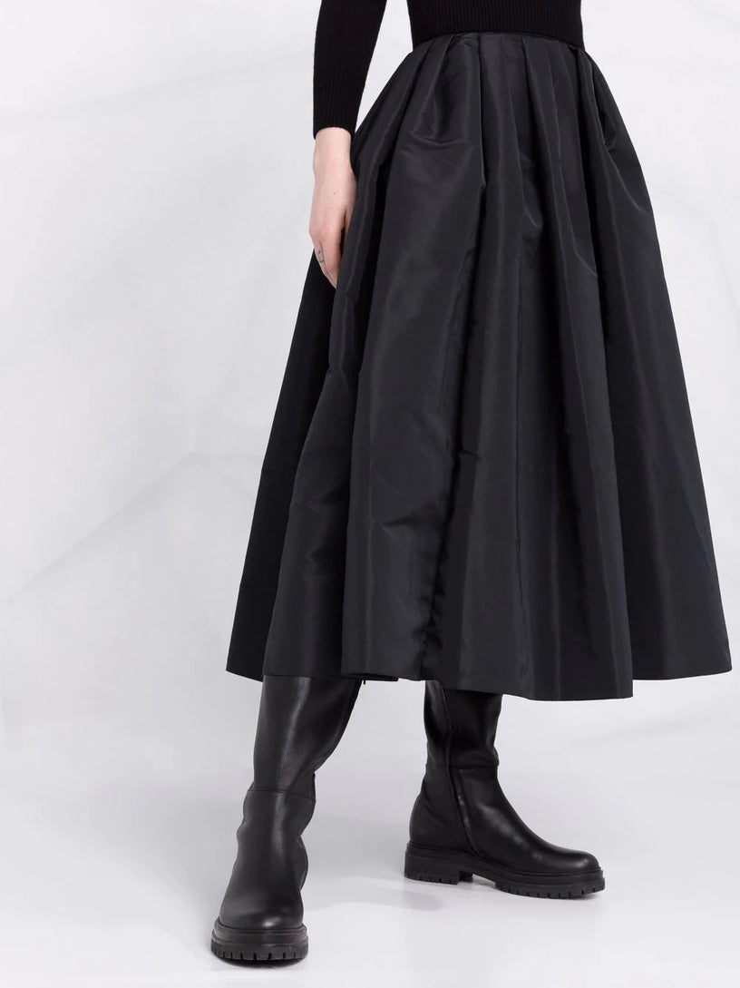 Gathered Midi Skirt