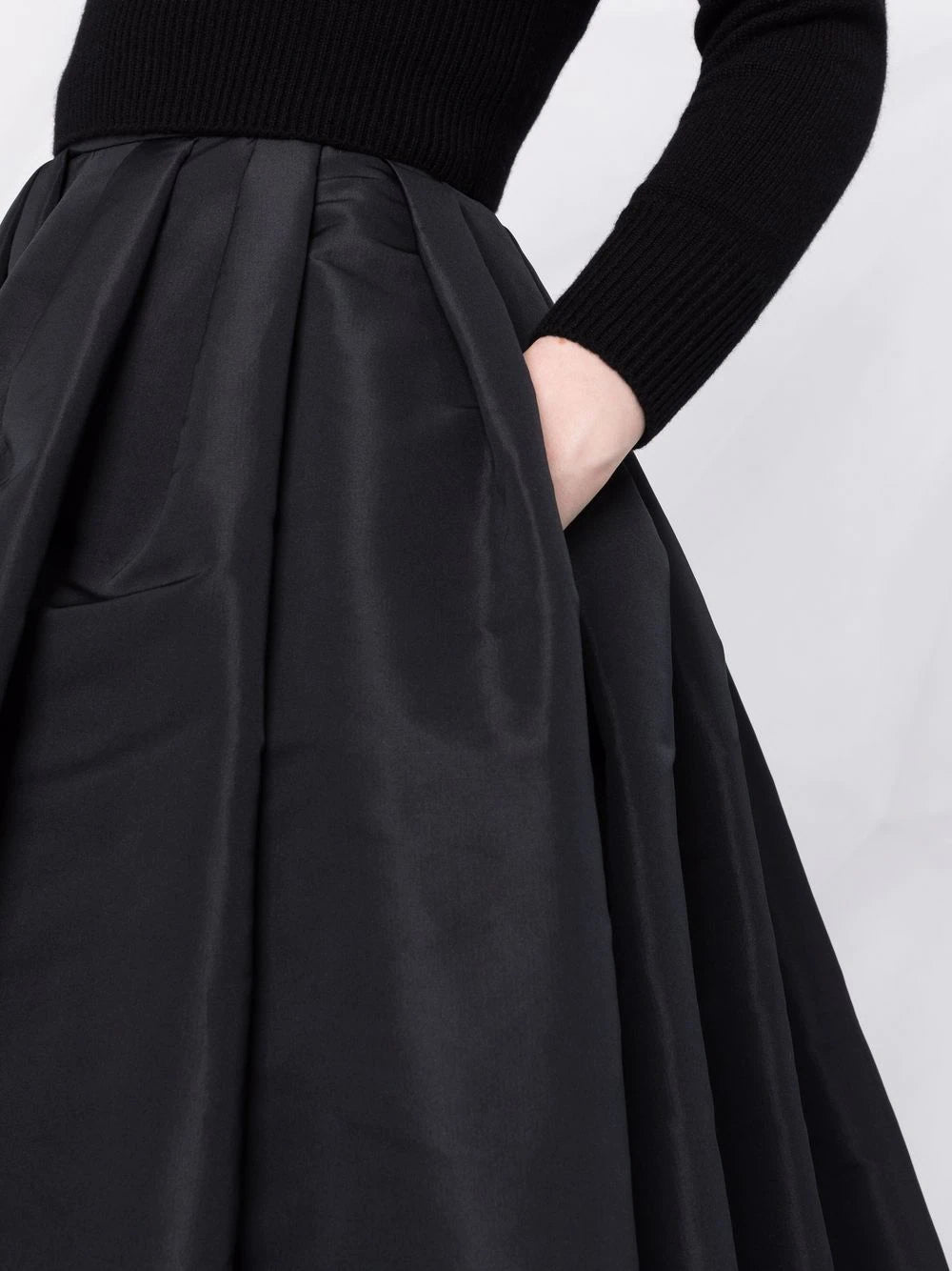 Gathered Midi Skirt