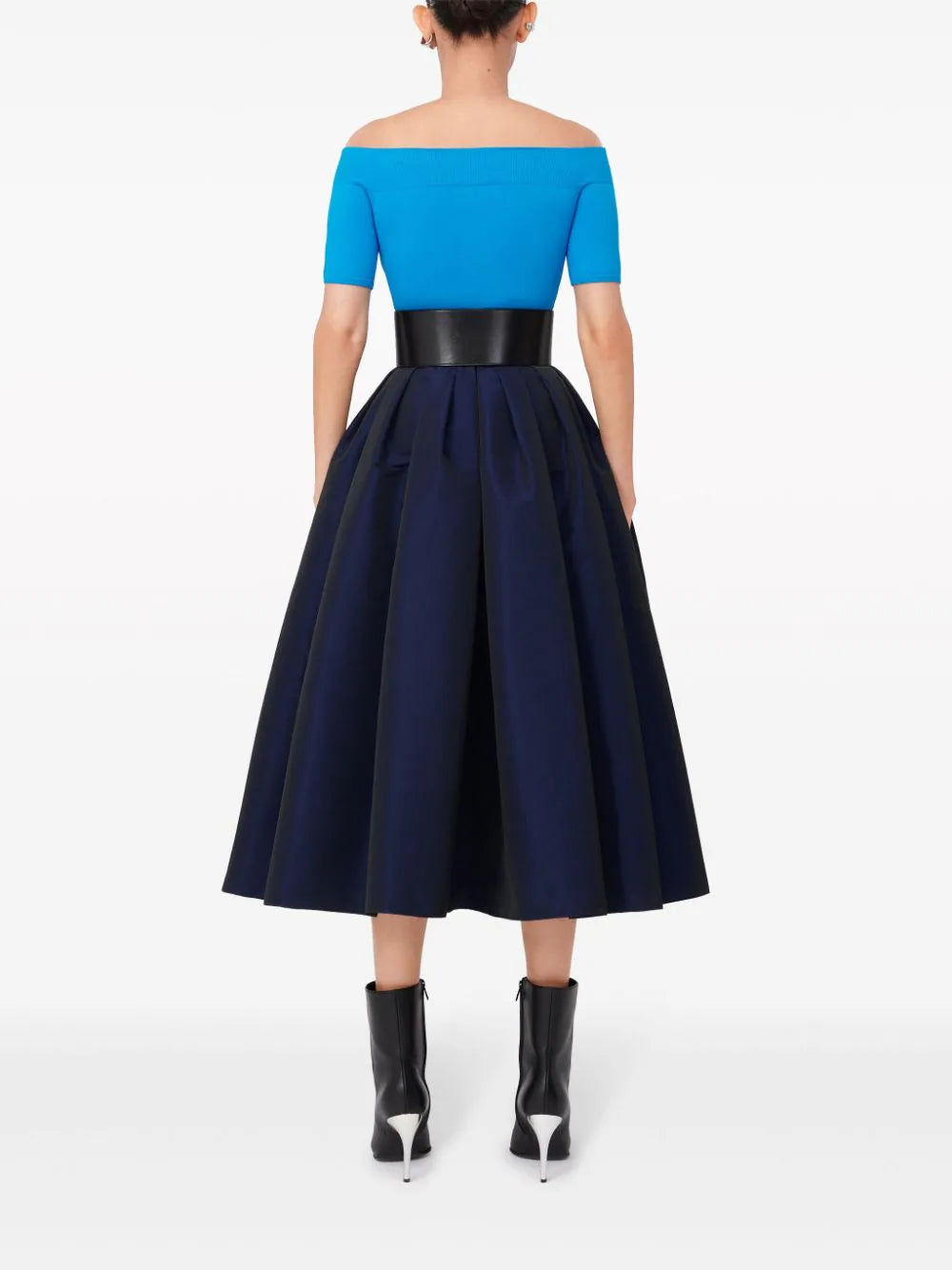 Gathered Midi Skirt