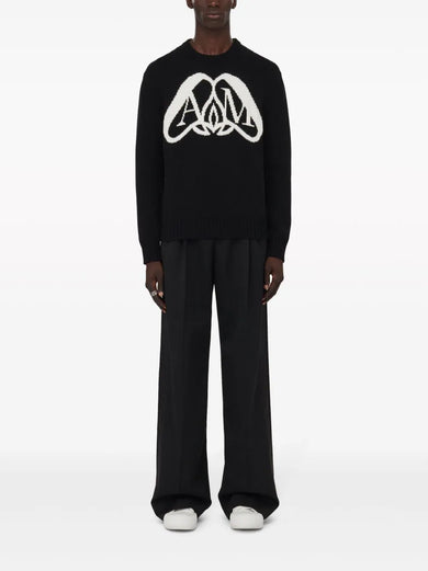 Seal Logo Jumper in black