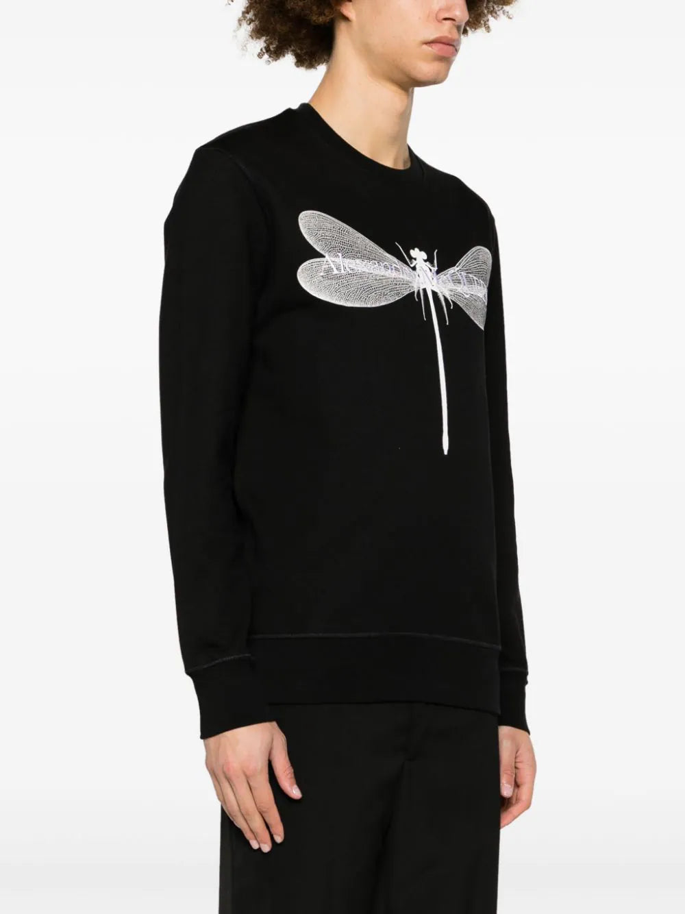Dragonfly Sweatshirt in black Alexander McQueen Nero | Grifo210