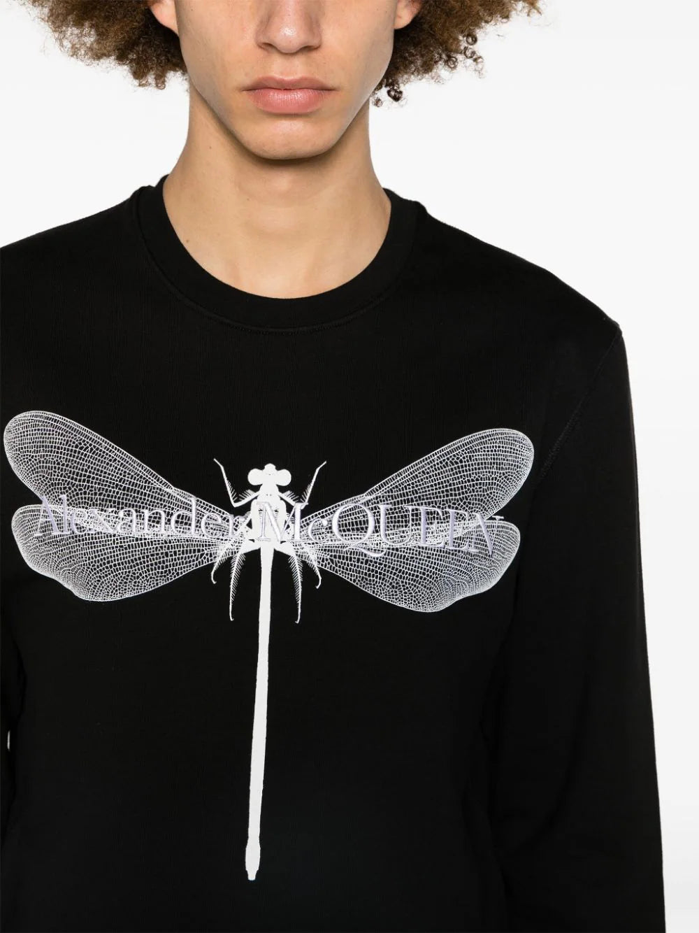 Dragonfly Sweatshirt in black Alexander McQueen Nero | Grifo210