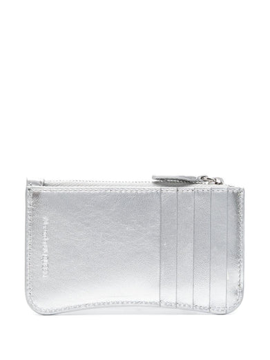 Seal card holder with silver zip