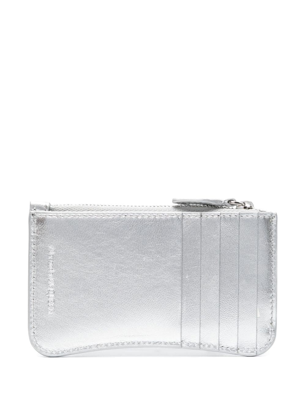 Seal card holder with silver zip