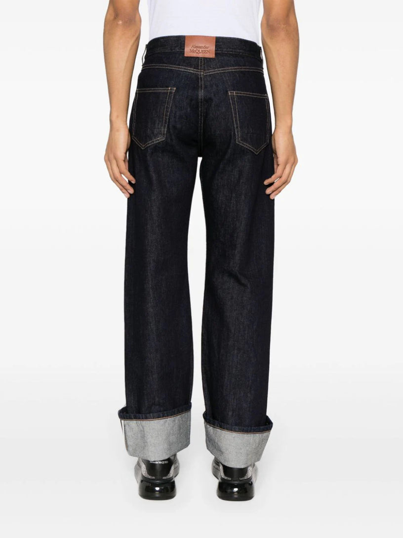 Turn-up Jeans