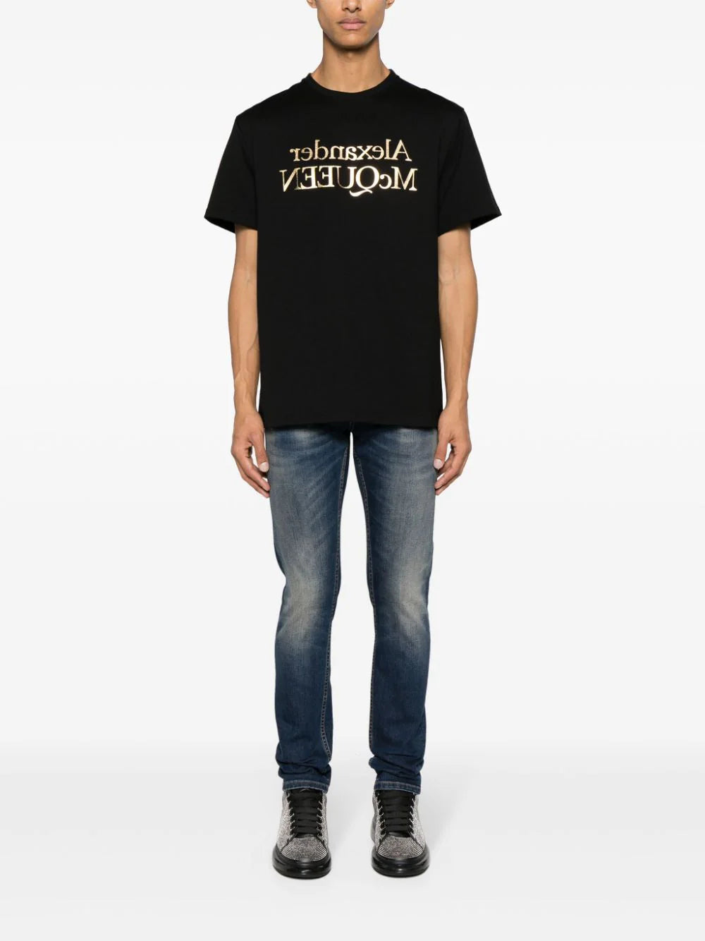 T-shirt With Reflected Logo