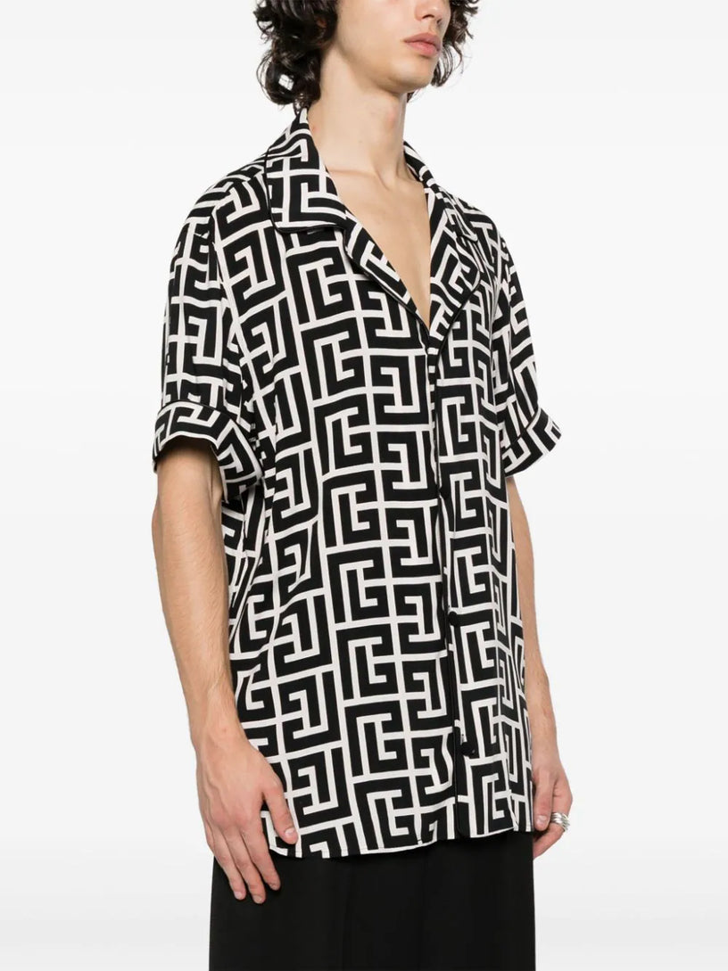 Monogram-printed shirt