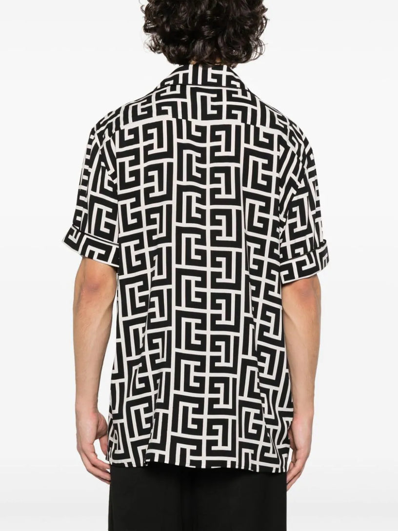 Monogram-printed shirt