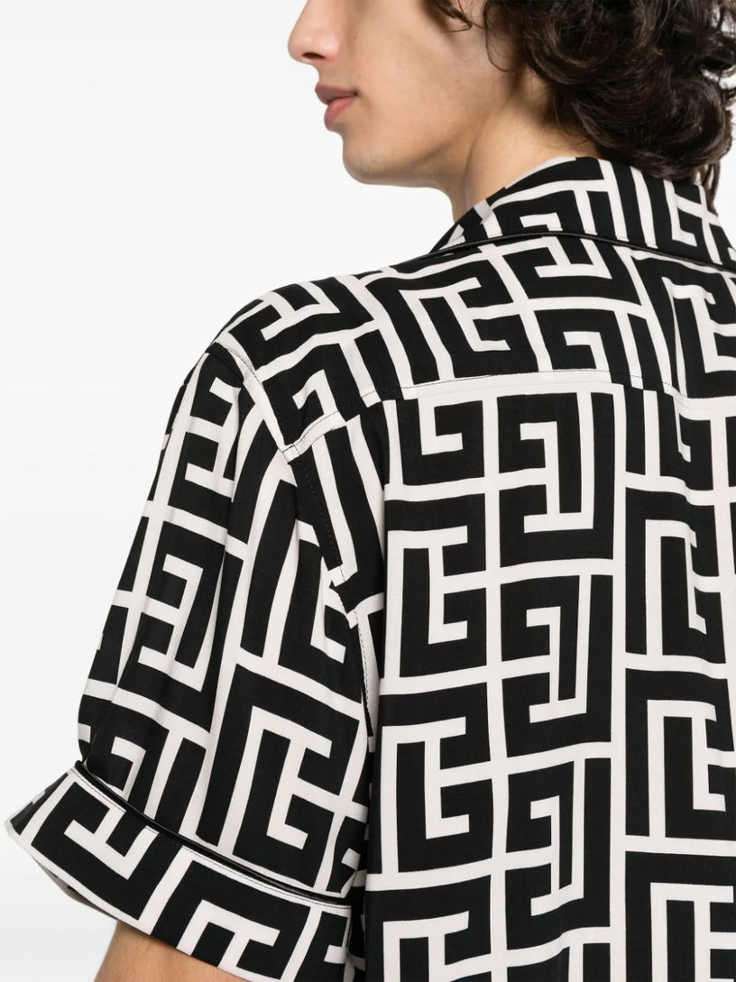 Monogram-printed shirt