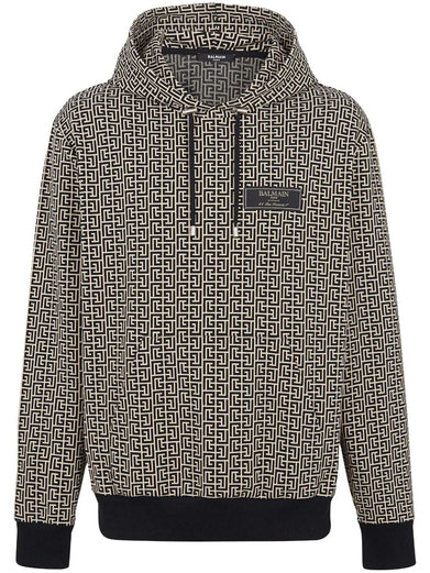 Monogram jacquard hoodie
