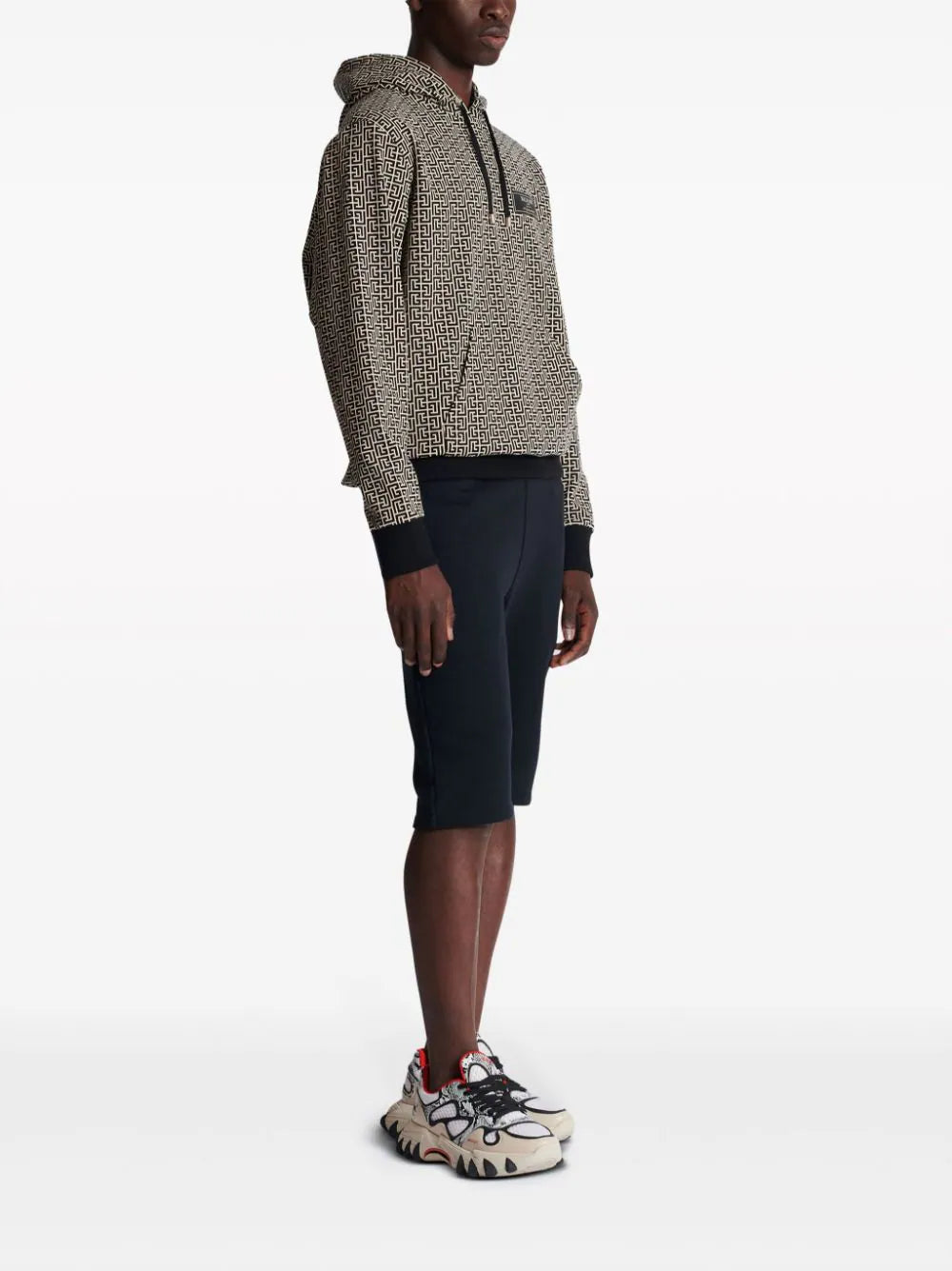 Monogram jacquard hoodie